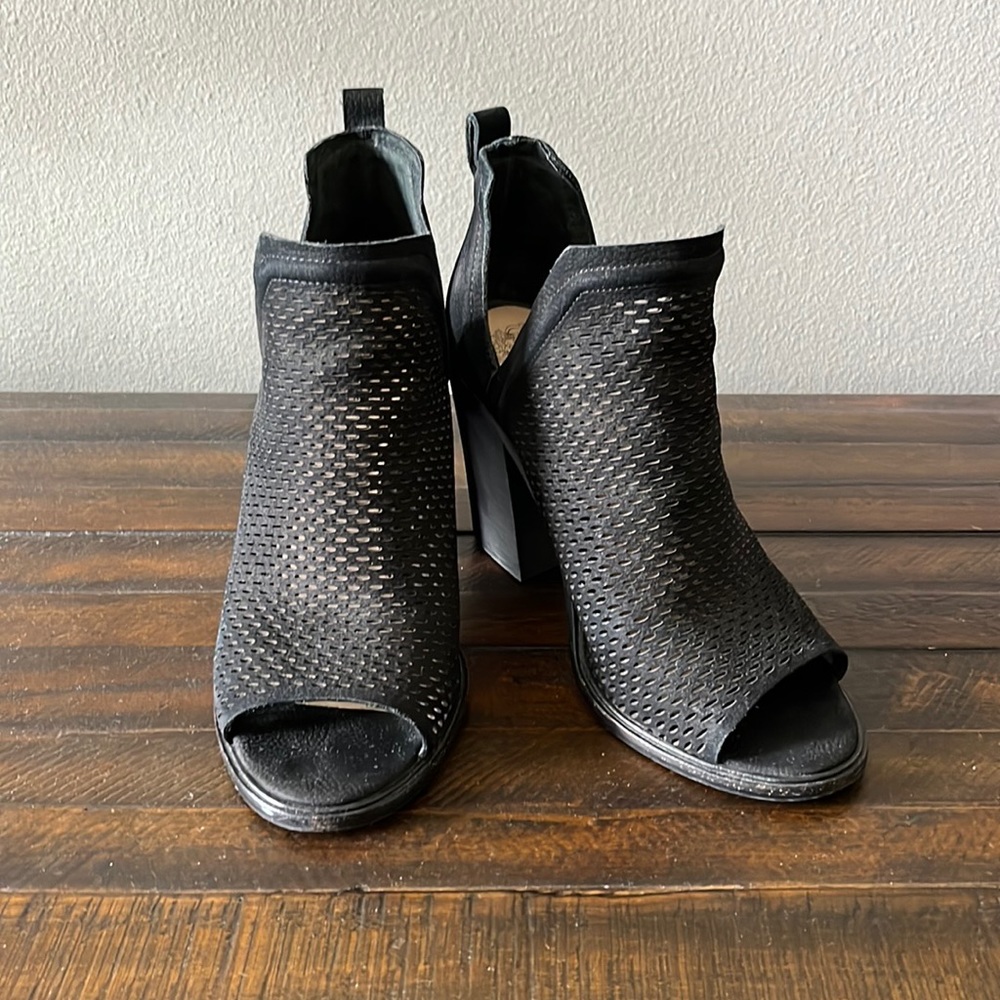 Vince Camuto perforated bootie black
